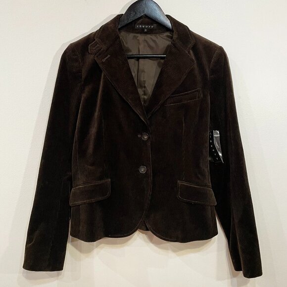 Theory Jackets & Blazers - New Vintage Theory Cotton Corduroy Blazer Chocolate Brown 10, M $320